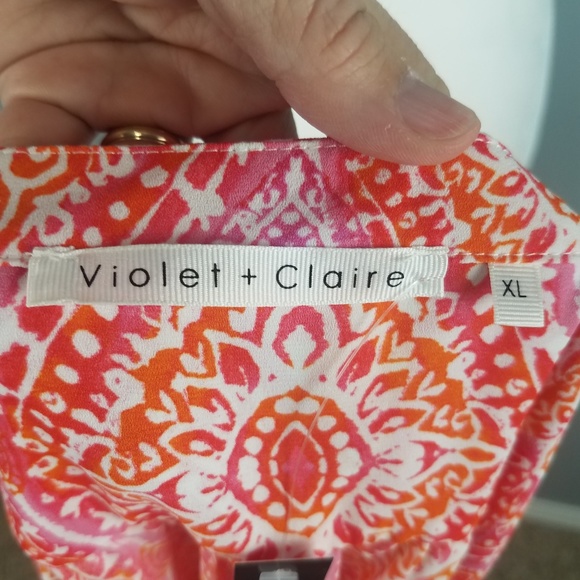 NWT Violet + Claire Sleeveless Blouse Sz XL - Picture 4 of 6